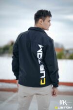 MK CUSTOM - Wind Breaker doble capa  Negro - Imagen 3