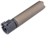 B&T Licensed Rotex-V QD Mock Suppressor (Color: Tan / Largo) - Imagen 2
