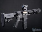 EMG SAI GRY Gen. 2 Forge Style Receiver AEG Training Rifle w/ JailBrake Muzzle and GATE ASTER Programmable MOSFET (Model: CQB / Negro) - Imagen 4