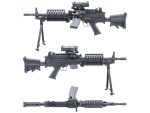 Cybergun FN Licensed M249 MINIMI "Featherweight" Airsoft Machine Gun (Model: MK46 / 400 FPS) - Imagen 2