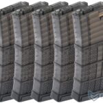 EMG 190rd Lancer Systems Licensed L5 AWM Airsoft Mid-Cap Magazines (Color: Negro / Pack of 5)