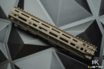 EMG Daniel Defense Licensed CNC Aluminum Free Float M-LOK RIS III Handguard for M4 Airsoft AEG Rifles by CYMA (Color: FDE / 12,5") - Imagen 2