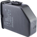 VFC Box Magazine Style Gas Resevoir w/ Dummy Rounds for M249 MINIMI Gas Blowback Airsoft Machine Guns (Color: Black)