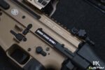 FN Herstal-Licensed SCAR-SC Compact Airsoft AEG BLOWBACK - TAN (Version: + Mira) - Imagen 4