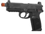 Cybergun FN Herstal Licensed FNX-45 Tactical Airsoft Gas Blowback Pistol by VFC  (BLACK + 1Mag extra)