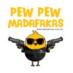 MK CUSTOM - Holo Sticker  "PEW PEW MADAFAKAS"