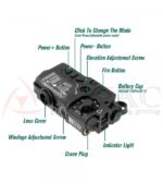 RAID-X   IR LASER SIGHT + VIS GREEN LASER POINT BLACK - Imagen 3