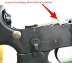 ANGRY GUN -  Steel Light Weight Bolt Stop Plate for TM MWS M4 - Imagen 2