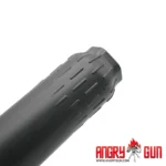 ANGRY GUN - 3D-PRINTED STAINLESS STEEL FLOW 556K DUMMY SUPPRESSOR (CERAKOTE BLACK / FDE) - Imagen 7