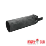 ANGRY GUN - M-RAC STYLE SUPPRSSOR SHIELD - BLACK CARBON 6.5 INCH