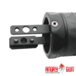ANGRY GUN - M-RAC STYLE SUPPRSSOR SHIELD - BLACK CARBON 6.5 INCH - Imagen 4