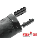 ANGRY GUN - M-RAC STYLE SUPPRSSOR SHIELD - BLACK CARBON 6.5 INCH - Imagen 5