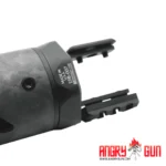 ANGRY GUN - M-RAC STYLE SUPPRSSOR SHIELD - BLACK CARBON 6.5 INCH - Imagen 6