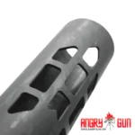 ANGRY GUN - M-RAC STYLE SUPPRSSOR SHIELD - BLACK CARBON 6.5 INCH - Imagen 8