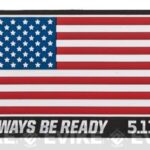 5.11 Tactical "US Flag - Always Be Ready" PVC Hoo & Loop Morale Patch