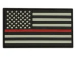 Glow in the Dark PVC American Flag Patch