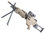 Cybergun FN Licensed M249 MINIMI "Featherweight" Airsoft Machine Gun (Model: Para / Tan / <350 FPS)