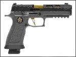 Parabellum - P320 SPECTRE COMP AIRSOFT GBB Pistol (Aluminum Slide & Barrel & Compensator /Black Slide + Gray Grip) /PB - Imagen 4