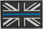 United Kingdom "Thin Blue Line" PVC Morale Patch - Subdued