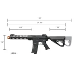 ARCTURUS - Tactical NEO MOD1 CQB 10.6" Airsoft Rifle Polymer Electric Full/Semi-Auto Airsoft AEG  (PAQUETE DE INICIO) - Imagen 3