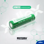 MOTOMA - Lithium Battery 18650 / 3000mah 3.7v FLAT TOP - Recargable - Imagen 3