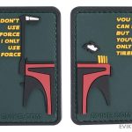 "SW Quotables" 3" x 2" PVC Morale Patch Set (Type: Bounty Hunter)
