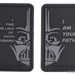 SW Quotables 3" x 2" PVC Morale Patch Set (Type: Vader)