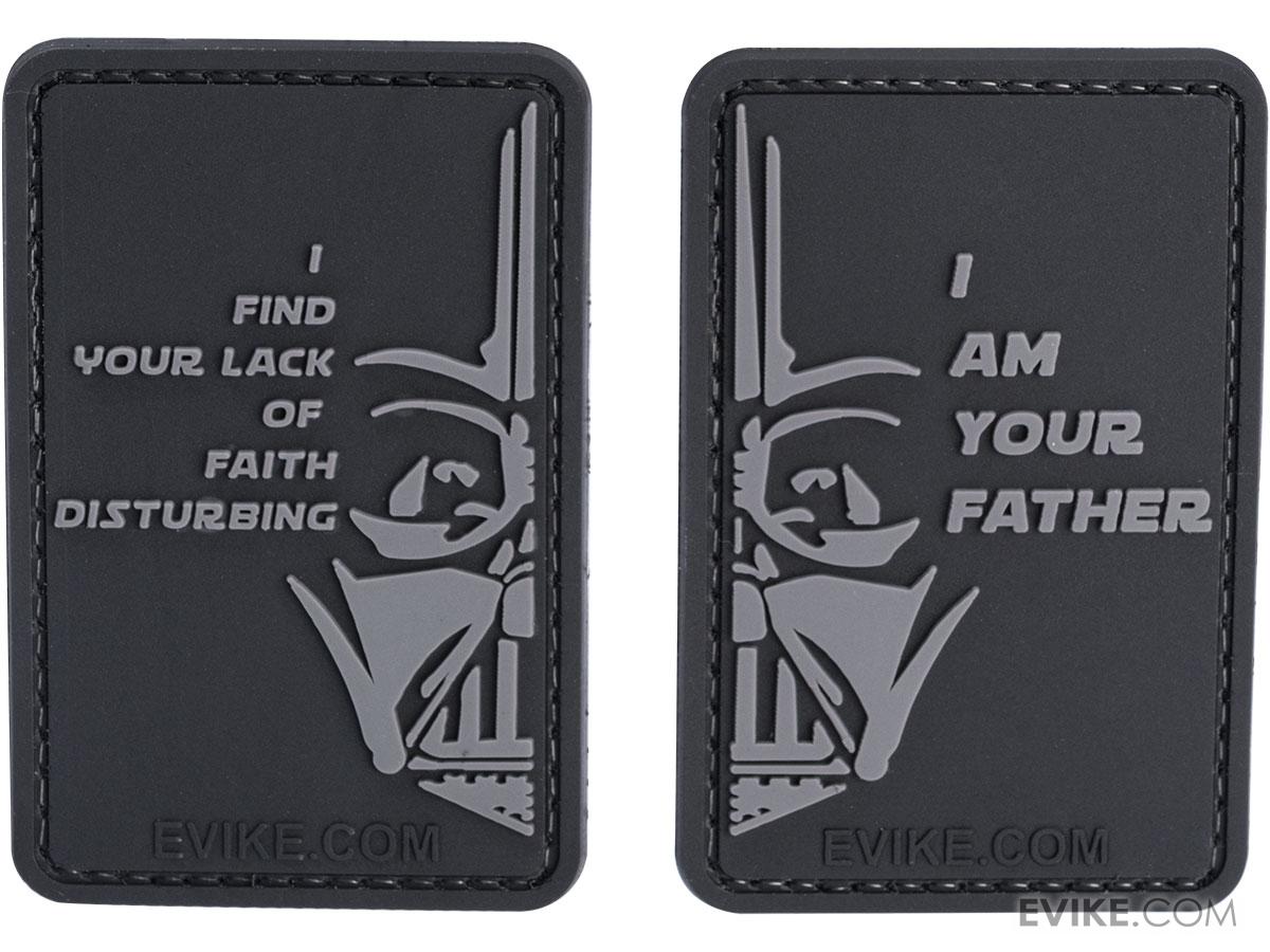 adela-12895 SW Quotables 3" x 2" PVC Morale Patch Set (Type: Vader) - Imagen 1