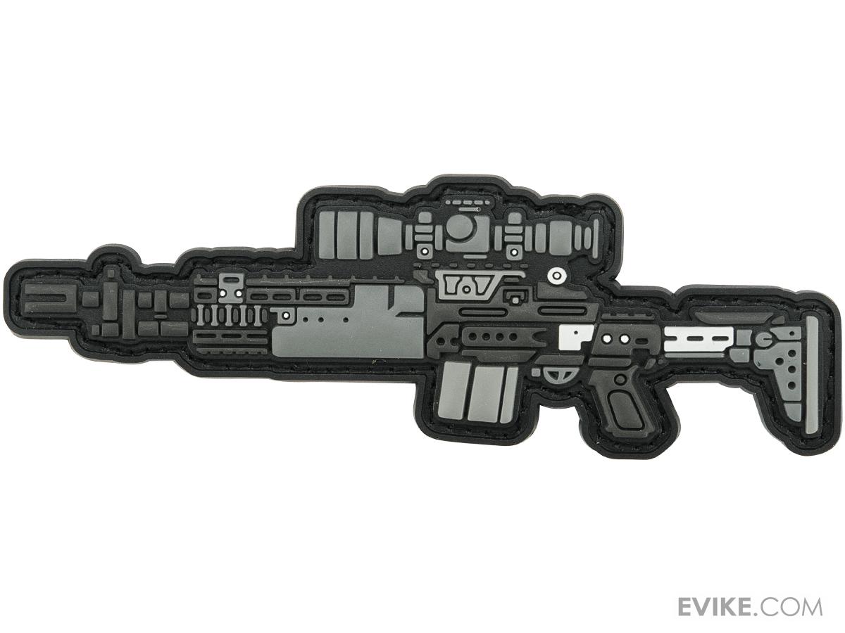 aprilla-70942 Aprilla Design PVC IFF Hook and Loop Modern Warfare Series Patch (Model: EBR) - Imagen 1