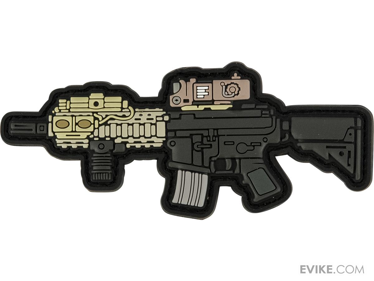 aprilla-76227 Aprilla Design PVC IFF Hook and Loop Modern Warfare Series Patch (Model: MK18) - Imagen 1