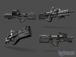 EMG x Strike Industries Compact SI-90 Airsoft AEG Rifle w/ E-Shooter Kestrel ETU (Color: Black / Standard Motor) - Imagen 4