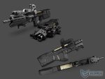 EMG x Strike Industries Compact SI-90 Airsoft AEG Rifle w/ E-Shooter Kestrel ETU (Color: Black / Standard Motor) - Imagen 5