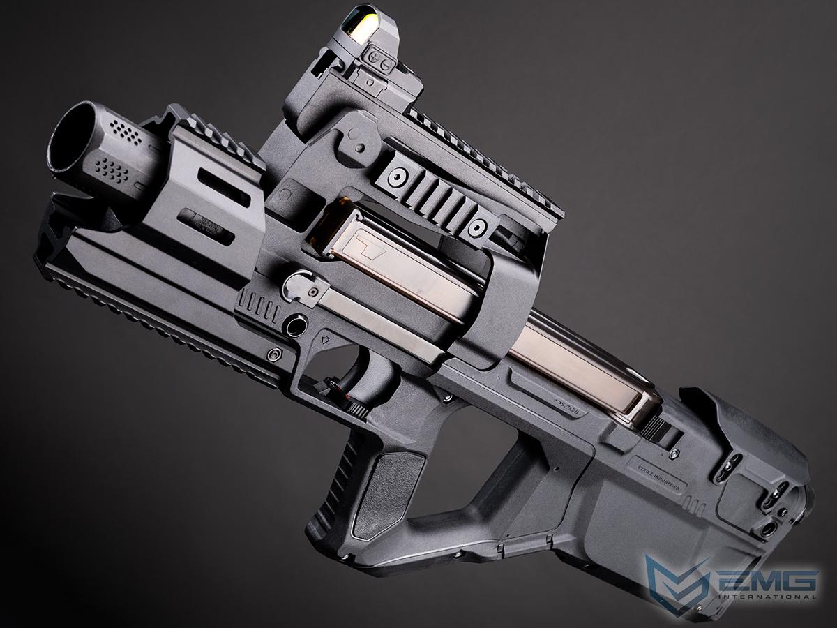 emg-126326a-9 EMG x Strike Industries Compact SI-90 Airsoft AEG Rifle w/ E-Shooter Kestrel ETU (Color: Black / Standard Motor) - Imagen 1