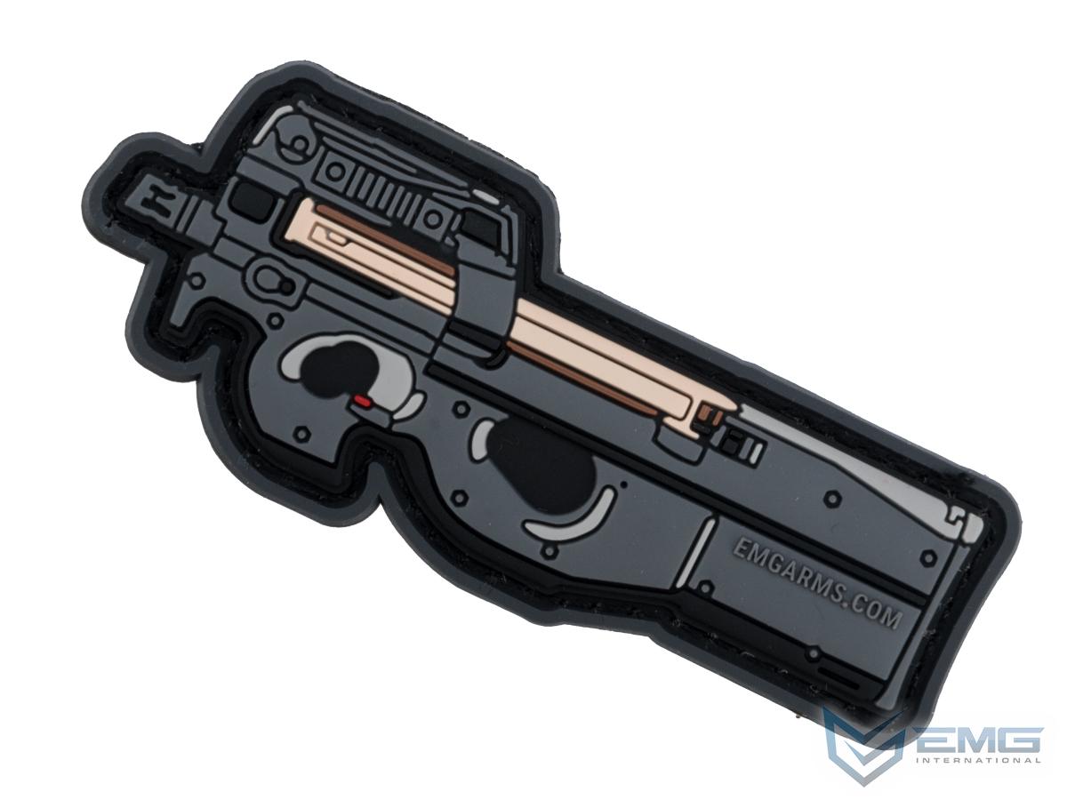 evike-10680 EMG Miniaturized Weapons PVC Morale Patch (Type: P90) - Imagen 1