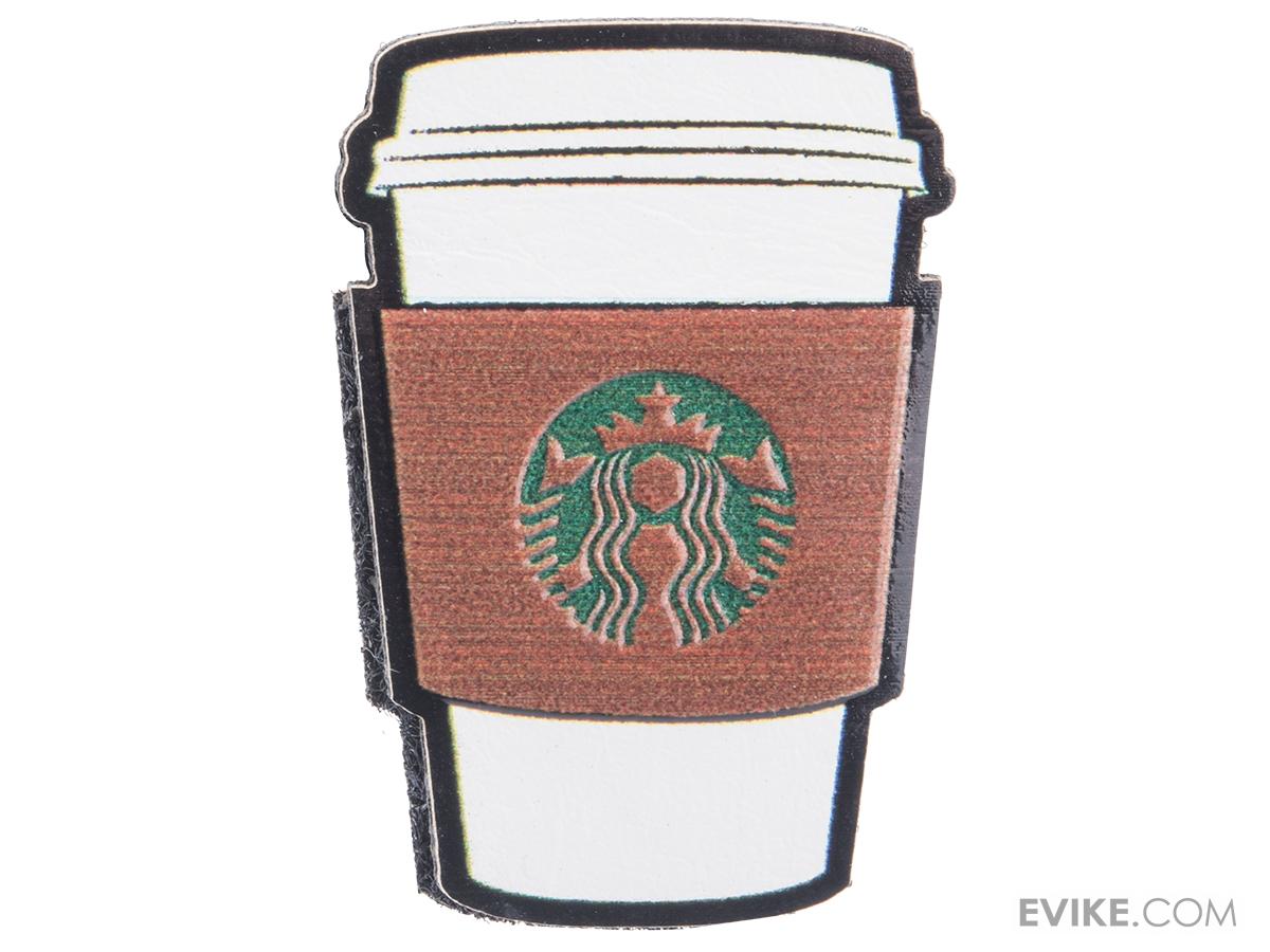evk-104030 Doge Coffee Cup PVC Morale Patch - Imagen 1