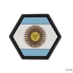 "Operator Profile PVC Hex Patch" Flag Series (Model: Argentina)
