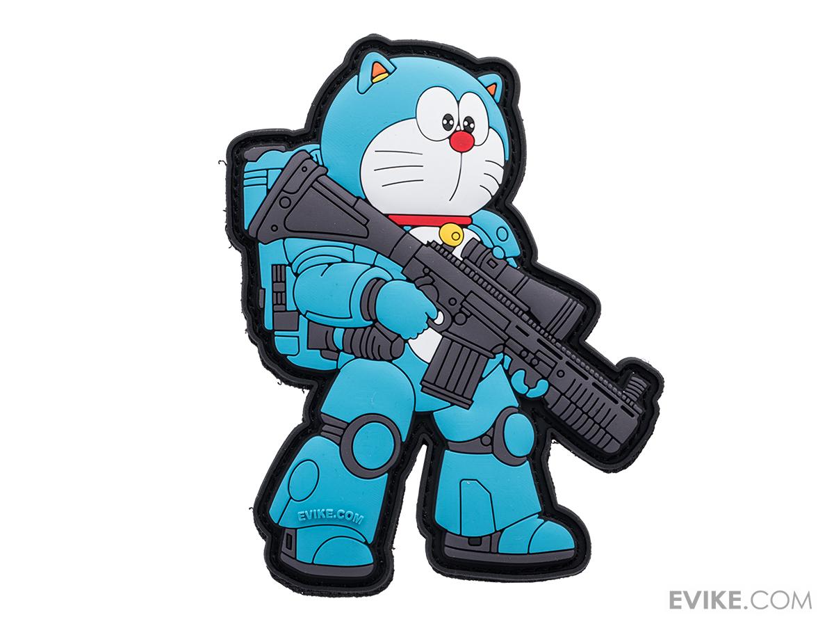 patch-122744 Mecha Suit Robo-Cat Hook & Loop PVC Morale Patch - Imagen 1