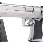Cybergun x Magnum Research Desert Eagle .50AE Select-Fire Gas Blowback Airsoft Pistol - WE-Tech (Color: Silver / x3 Mags)
