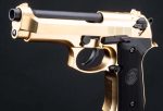 WE TECH - "Bling" Special Edition 24K Gold Plated M9 PTP Airsoft GBB Pistol - Imagen 2